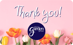 Pink Flowers Thank you - NEW